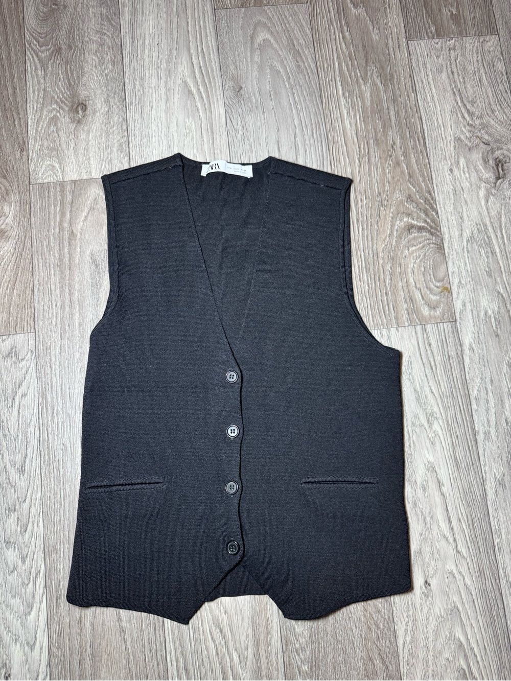 Zara Woman’s Black Buttoned Vest